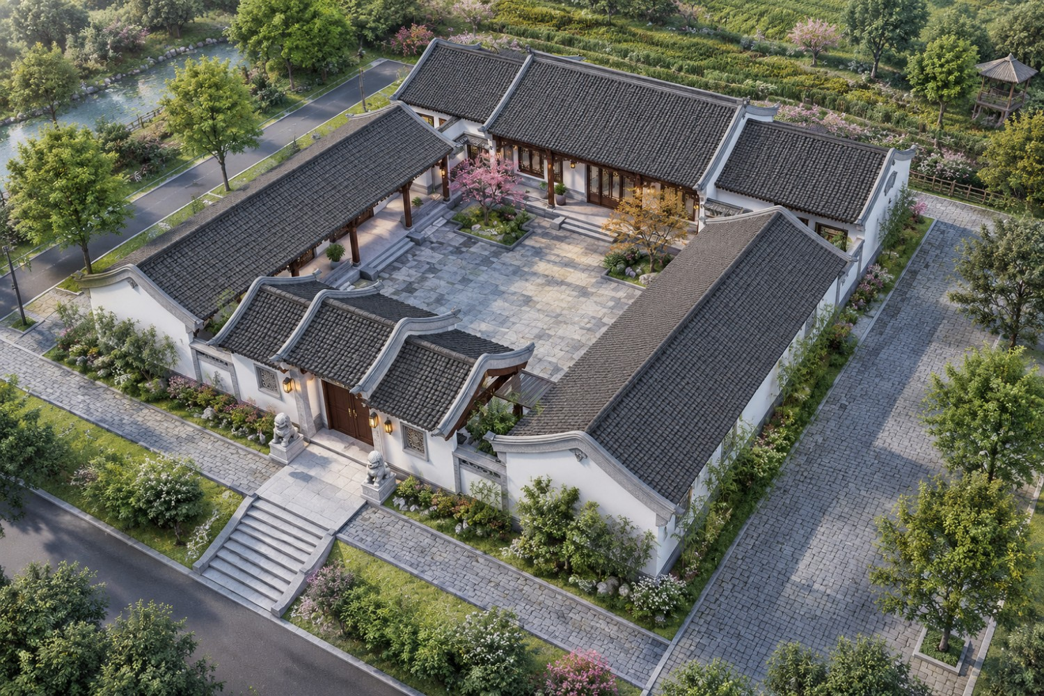 四川成都钟家中式四合院