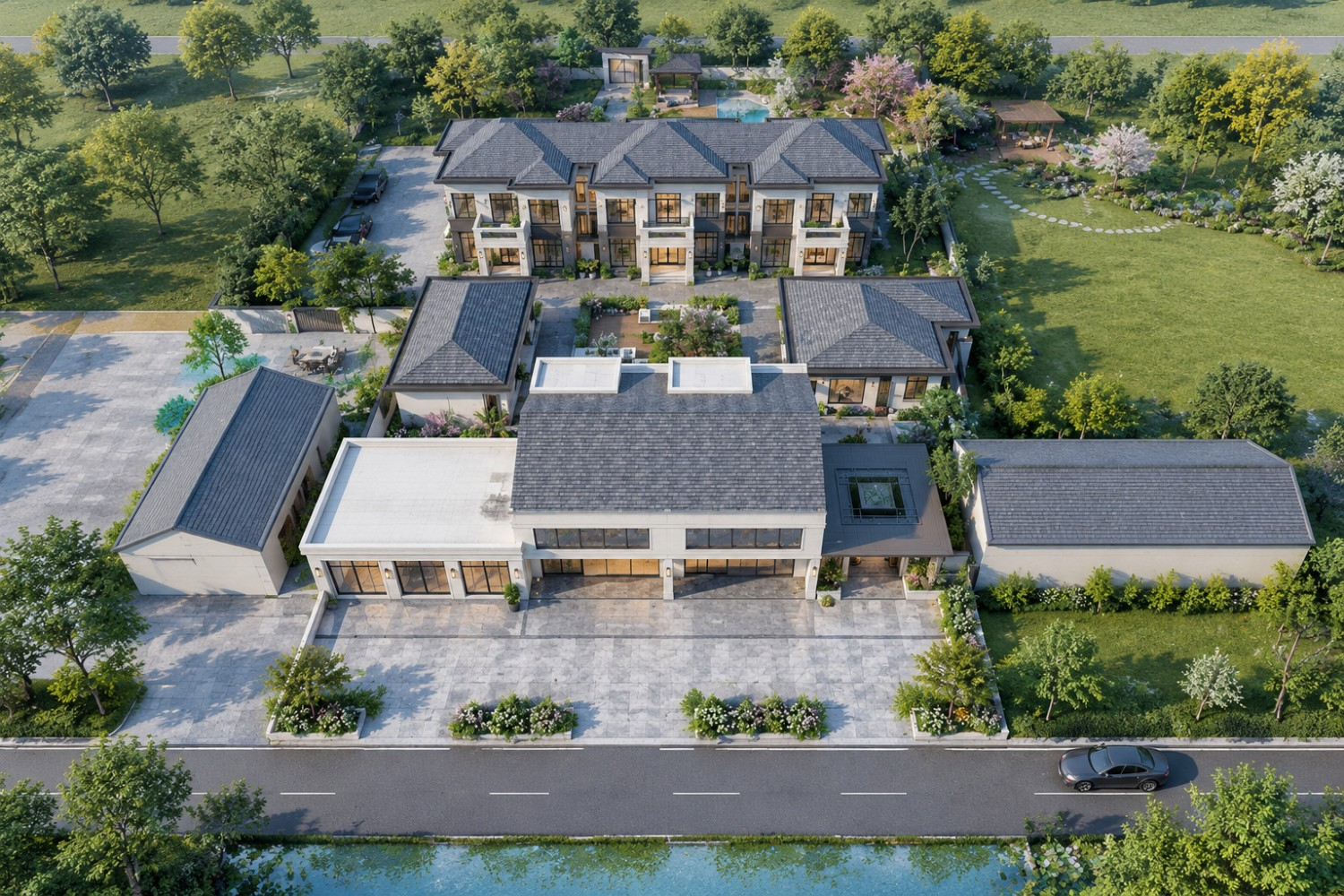 湖南常德杨家新中式三合院