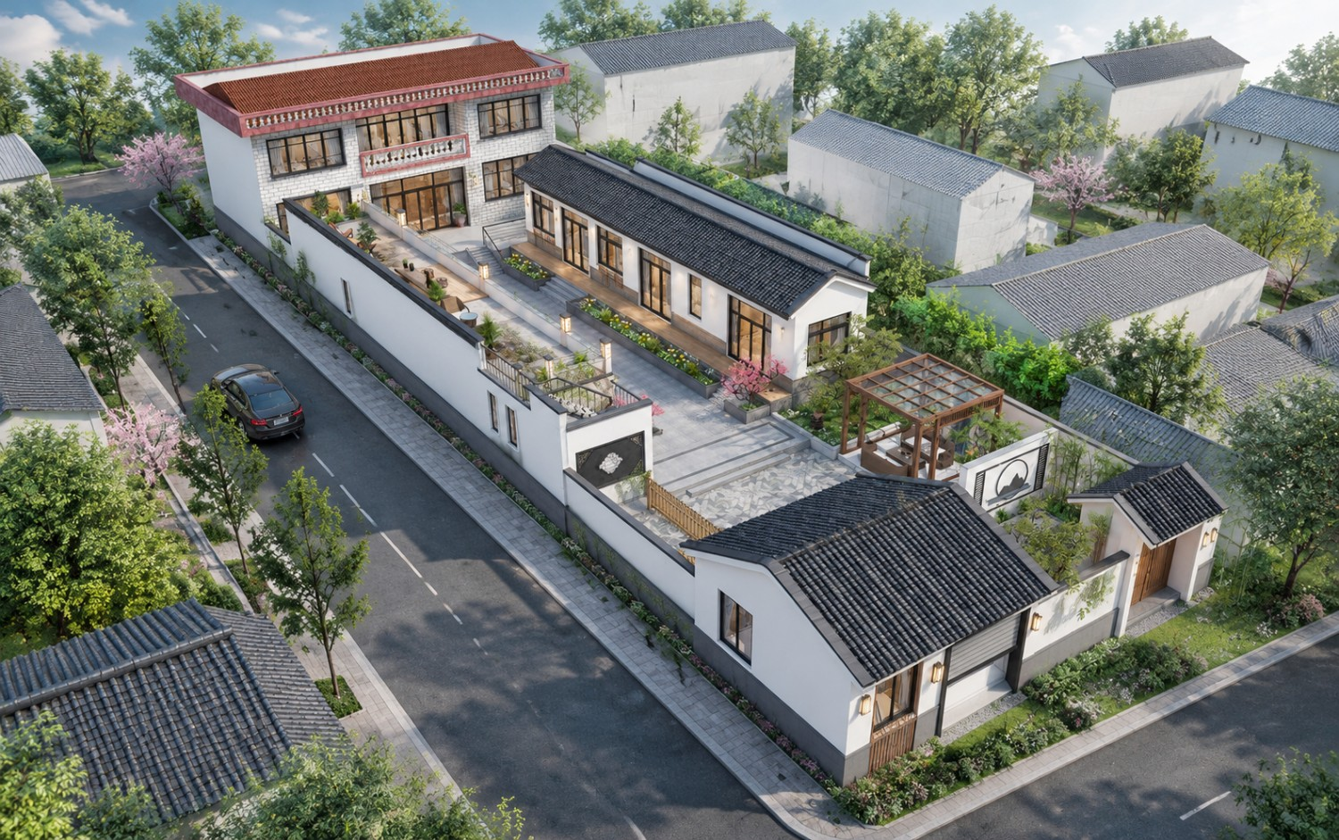河北廊坊张家新中式三合院