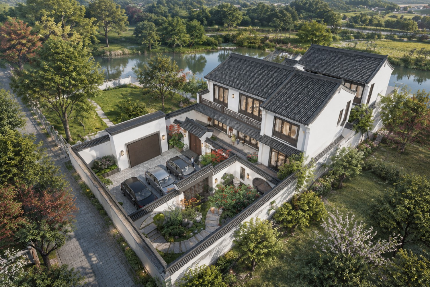 河北保定张家中式别墅图纸