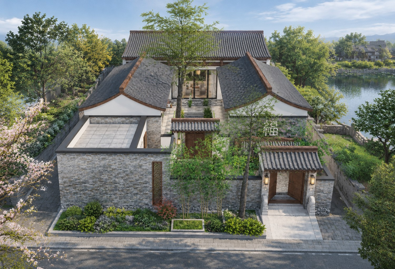 北京平谷王家中式四合院