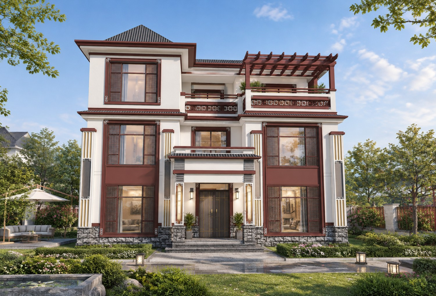 浙江衢州刘家欧式别墅