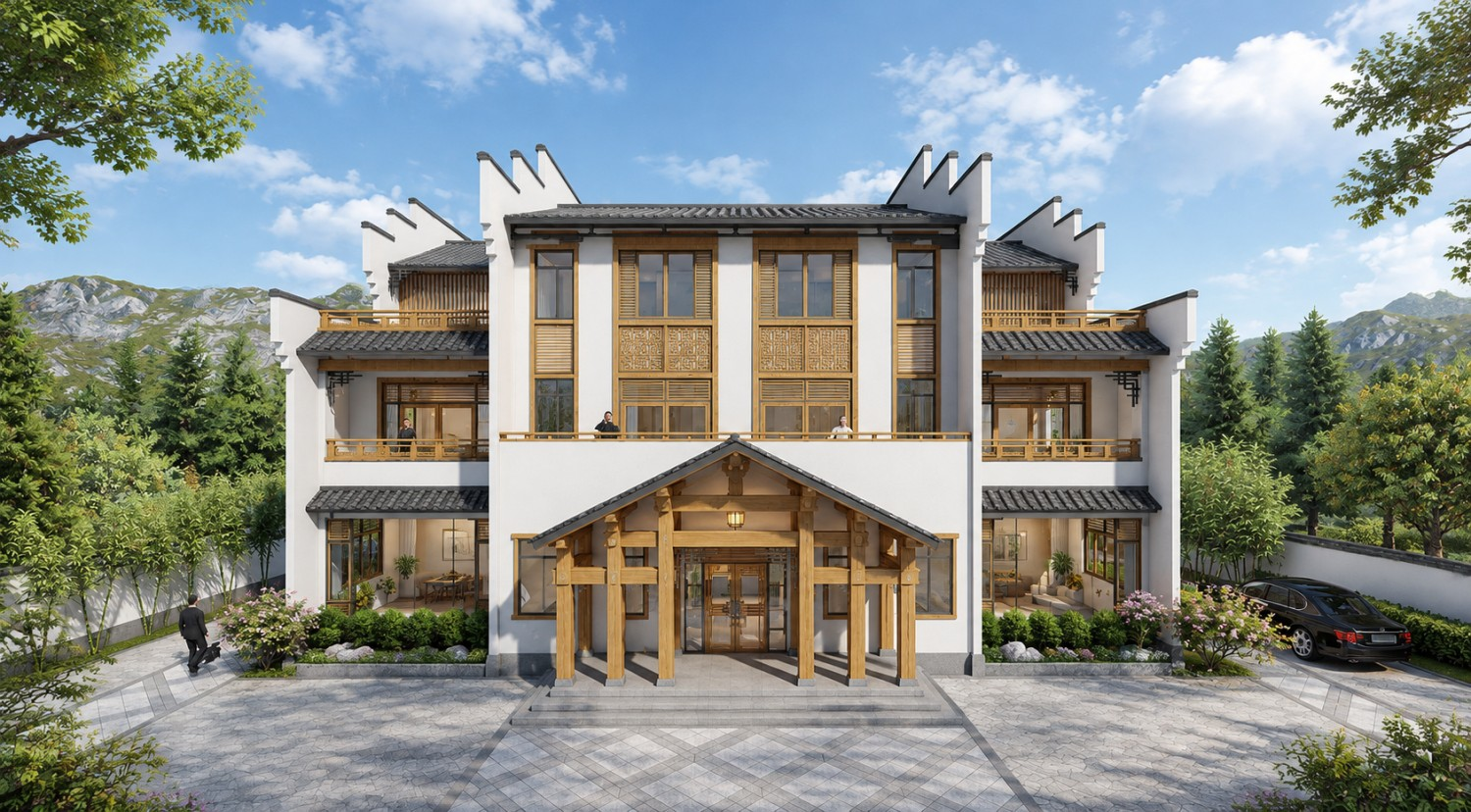 福建宁德吴家中式徽派别墅