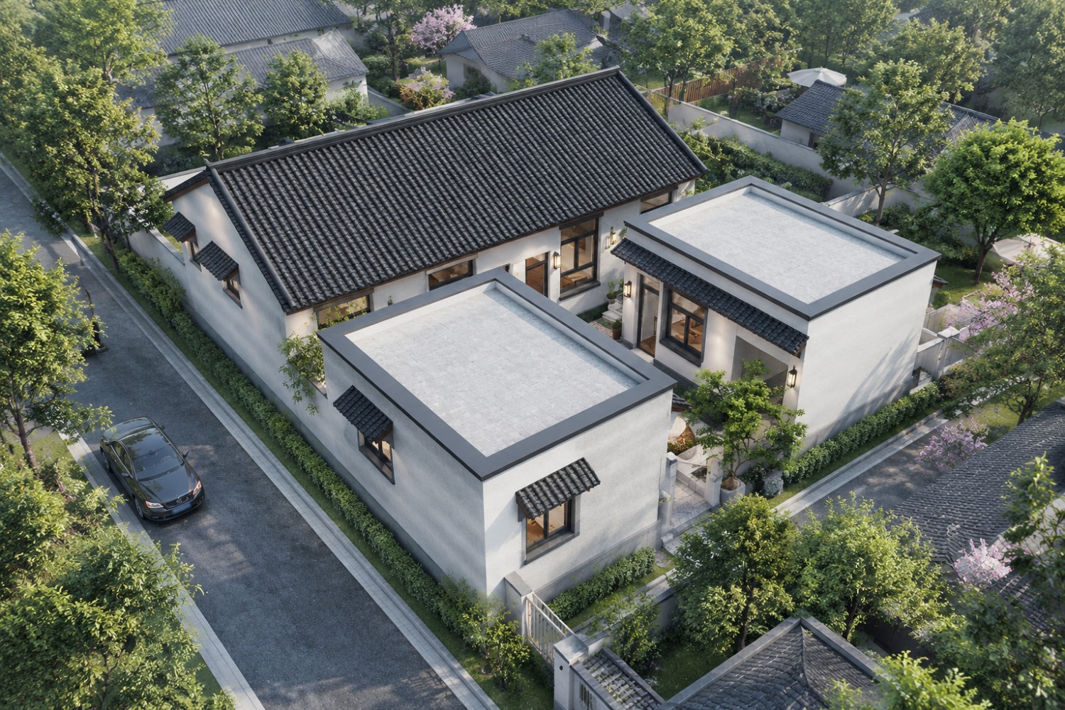 北京昌平王家中式别墅
