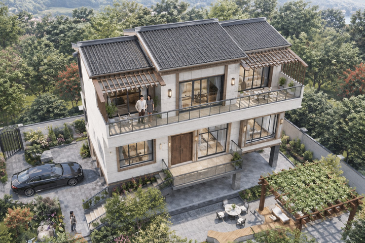四川达州陈家新中式宅院