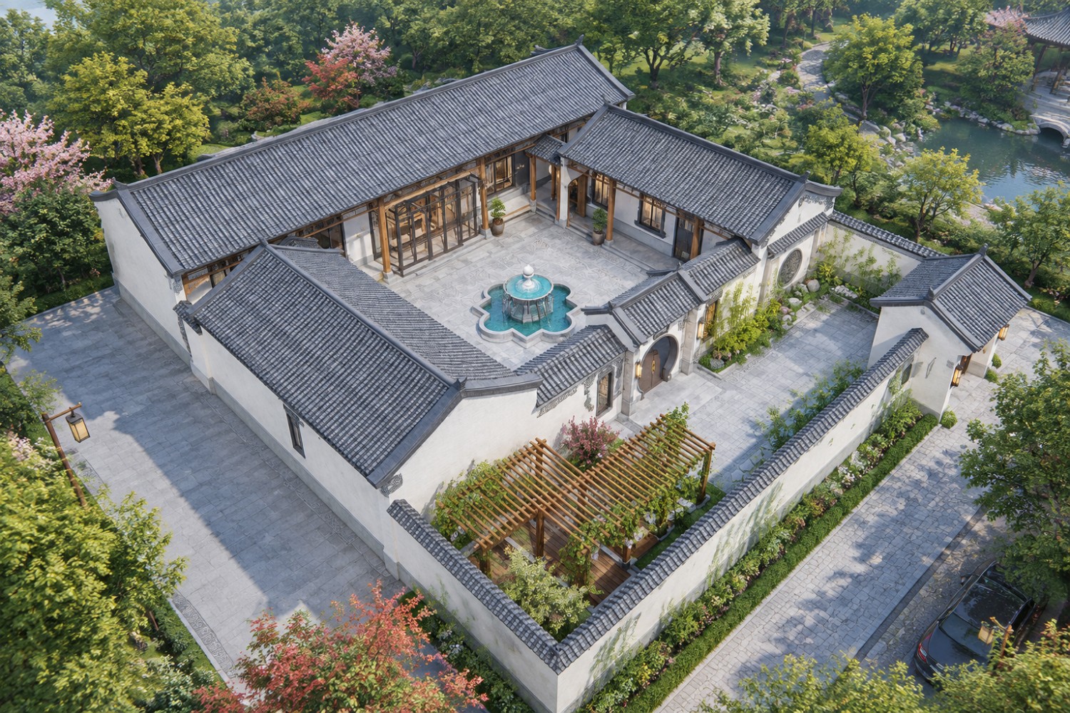 黑龙江哈尔滨李家中式三合院