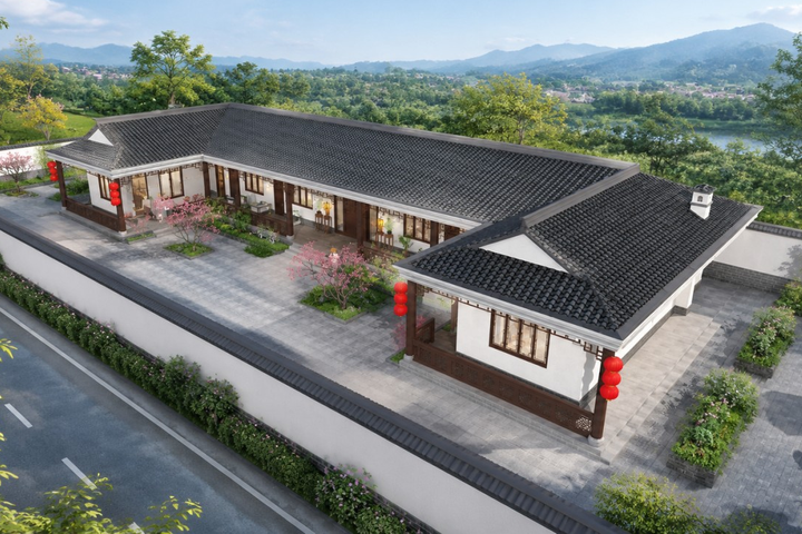 四川巴中何家中式别墅