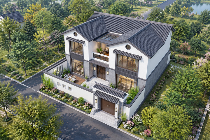 山西运城杨家新中式宅院