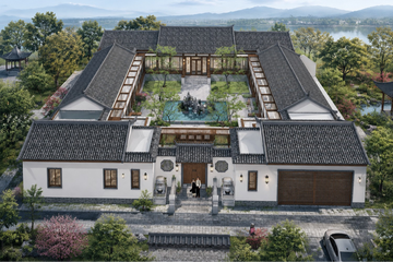北京房山一层中式四合院
