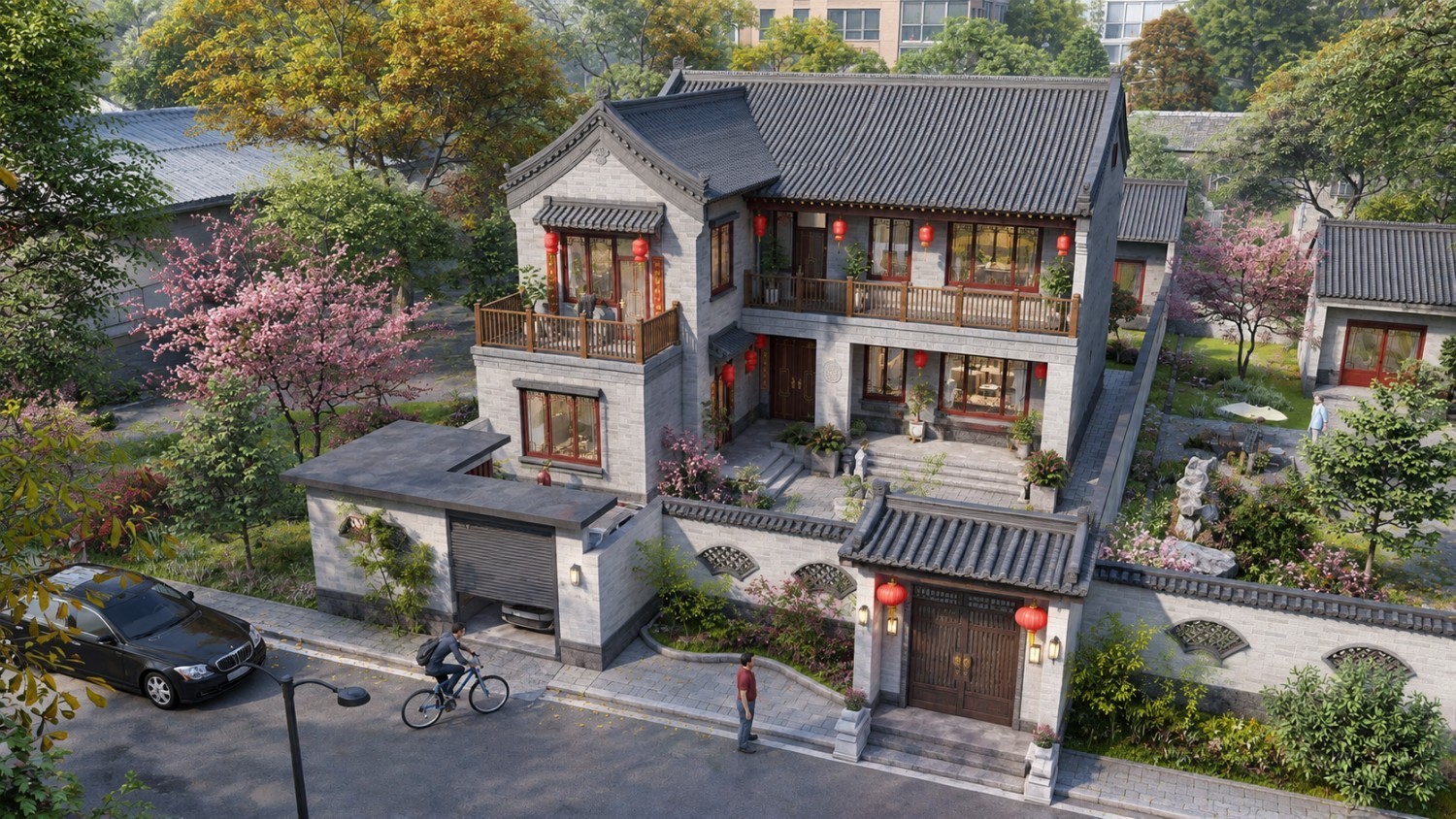 大同吴家中式免费别墅图纸