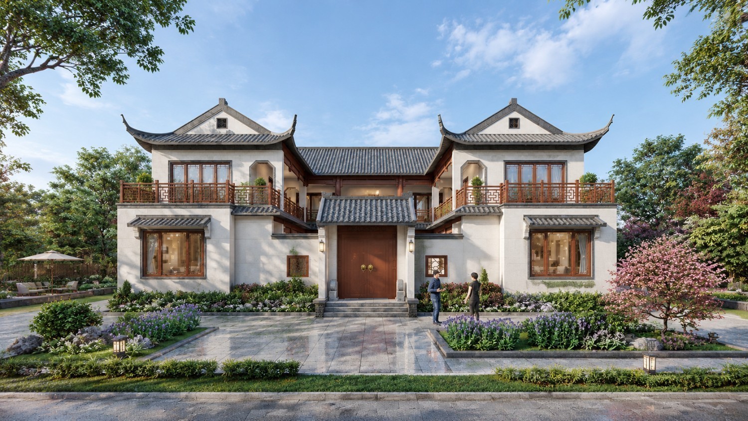 湖南宁乡唐家中式三合院
