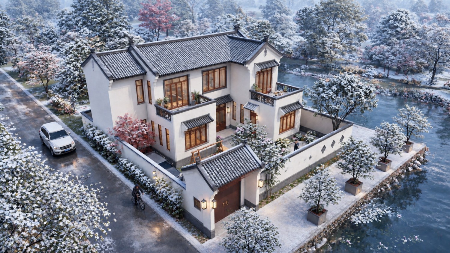 广东惠州陈家新中式宅院别墅图纸