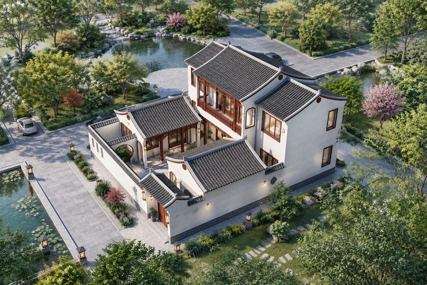 河北涿州齐中式三合院