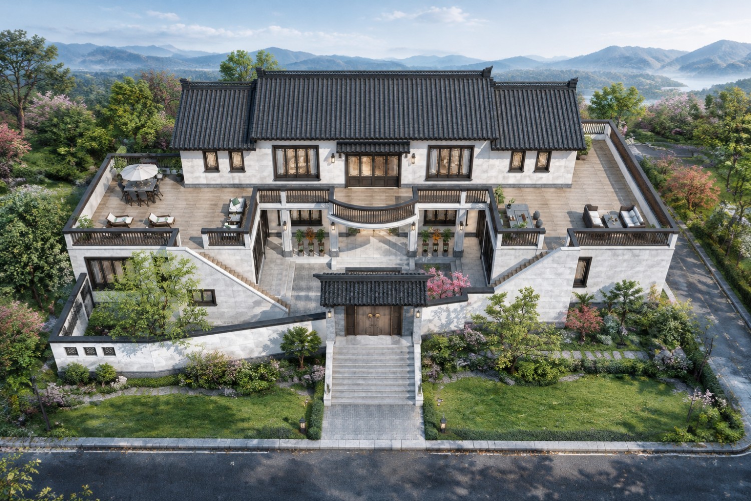 四川南充徐家新中式三合院