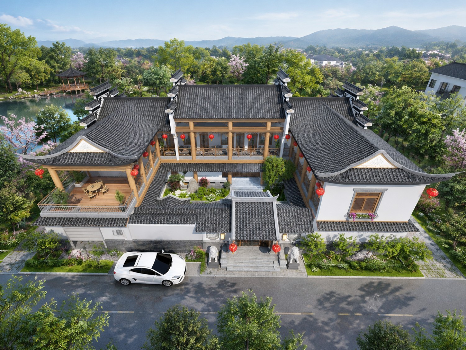 江西吉安二层中式徽派雅居