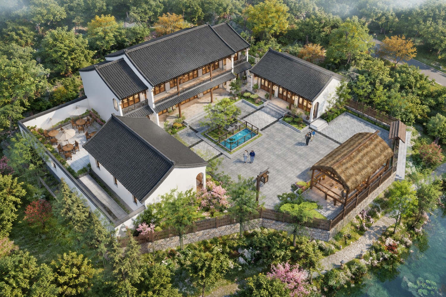 湖南常德冯家中式三合院
