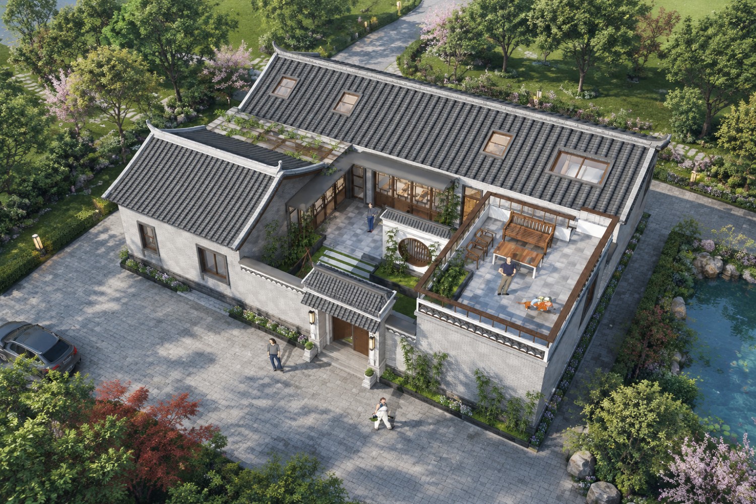 四川南充张家中式宅院
