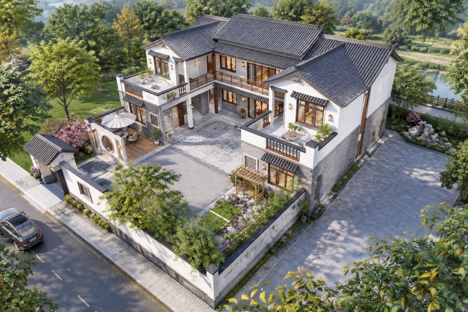 四川巴中冯家中式三合院