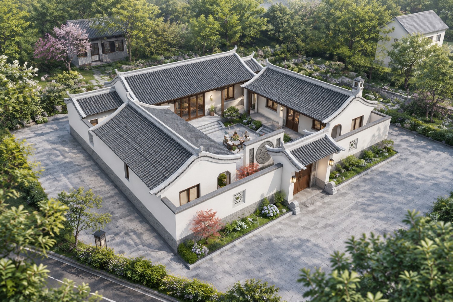 四川南充陈家中式三合院