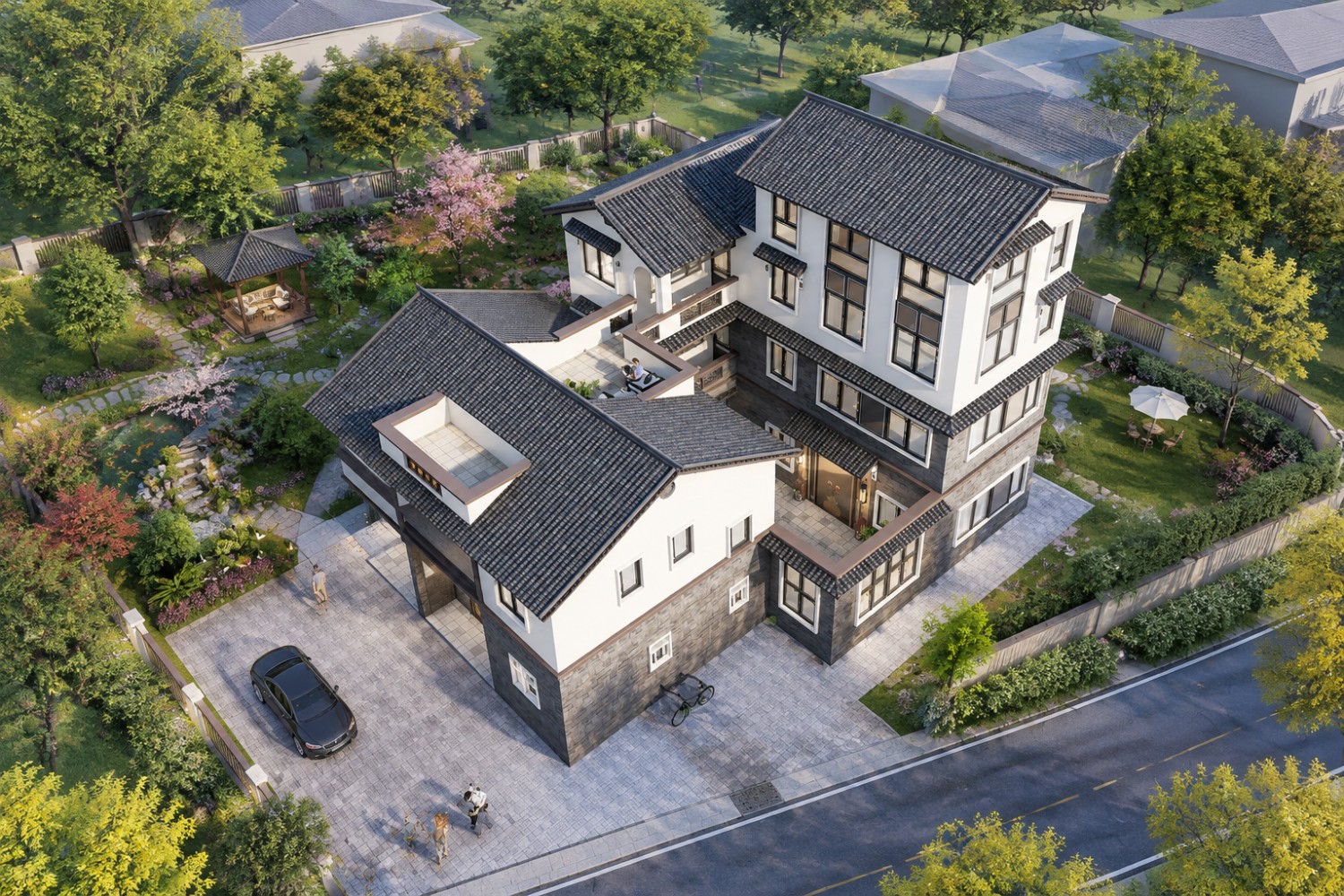 福建厦门宋家新中式别墅图纸
